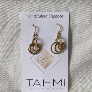 Tahmi Concentric Dainty Earrings Handmade 14/20 Gold Fill